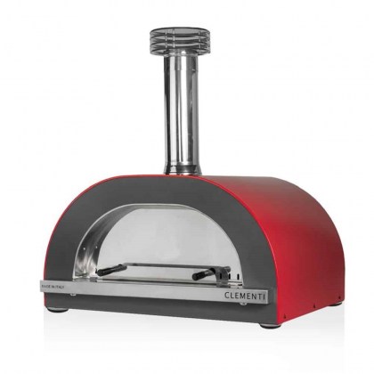 100x80-Clementi-Gold-wood-fired-pizza-oven-in-red-the-pizza-oven-shop-uk