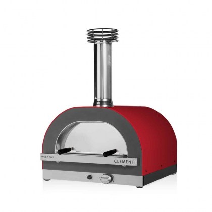 60x60-Clementi-Gold-gas-fired-pizza-oven-in-red