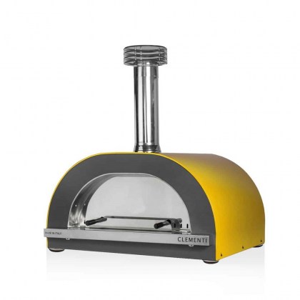 80x60-Clementi-Gold-wood-fired-pizza-oven-in-mustard-yellow